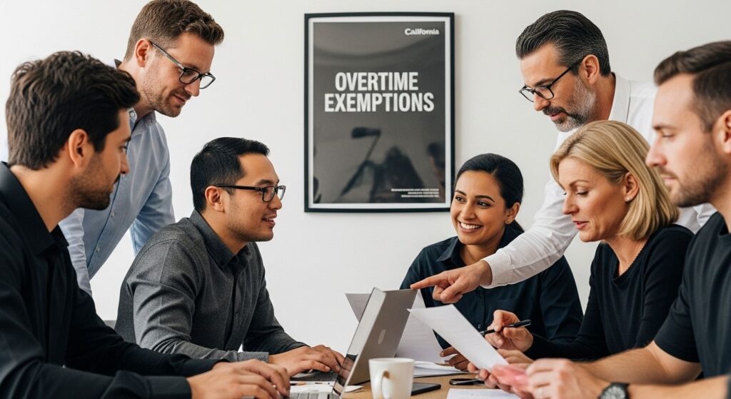 california overtime exemptions office