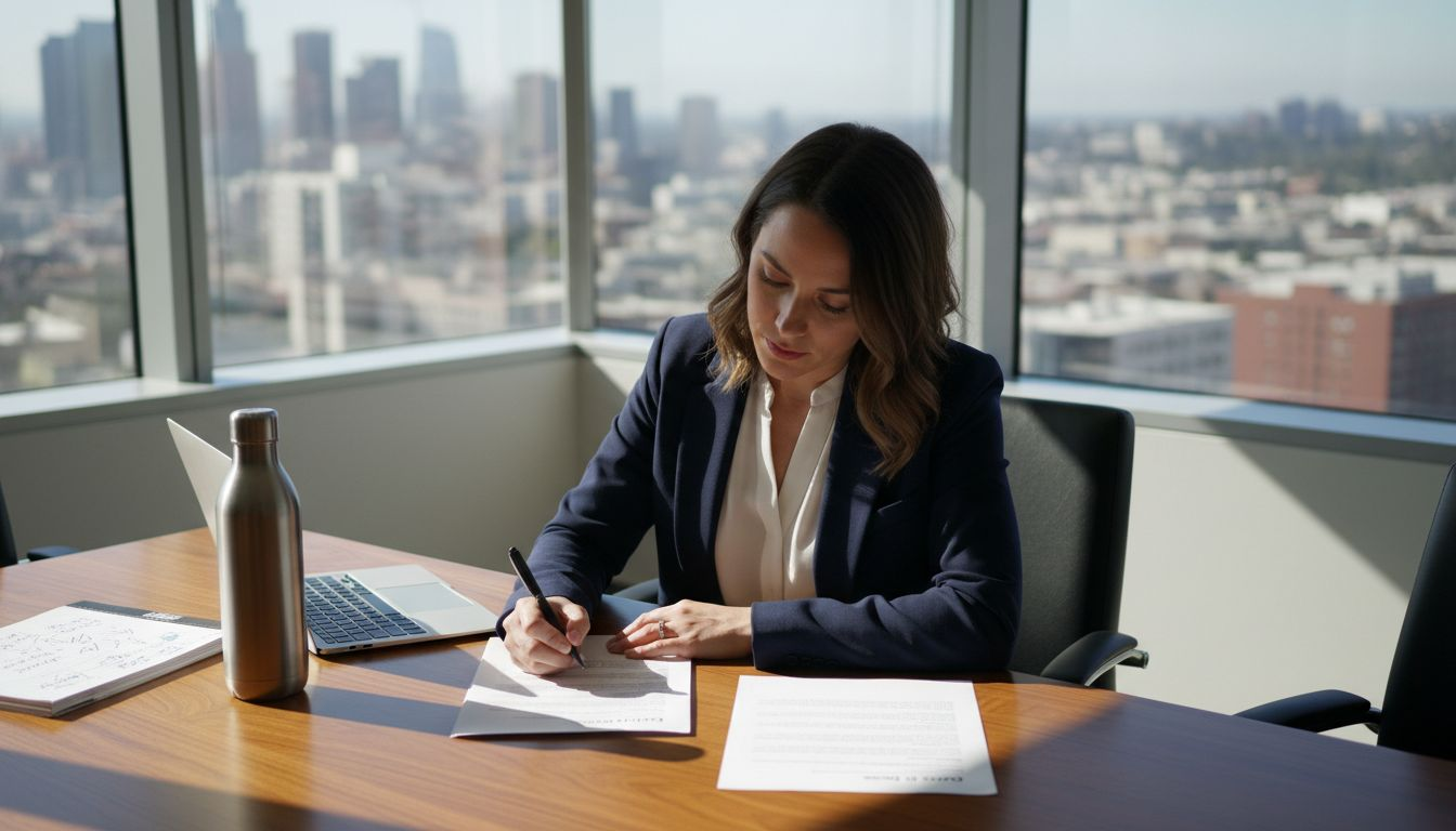 Professional reviews job offer in Los Angeles office